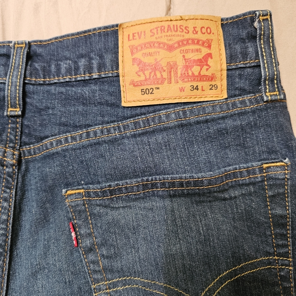 Levis mens 502 Jeans 34x29
